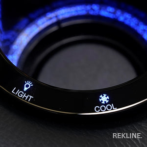 Home Cinema Chair in Black Real Leather | Luxury Movie Theatre Seating | Electric Recliner with Padded Headrest & Lumbar Support | Rimini by REKLINE