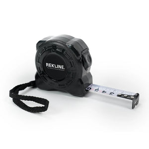 Tape Measure 5m / 16.5ft with Locking Mechanism | Auto Retract Measuring Tape | Belt Clip & Durable Heavy Duty Case | by REKLINE