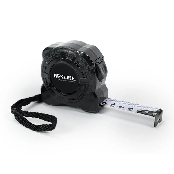 Tape Measure 5m / 16.5ft with Locking Mechanism | Auto Retract Measuring Tape | Belt Clip & Durable Heavy Duty Case | by REKLINE
