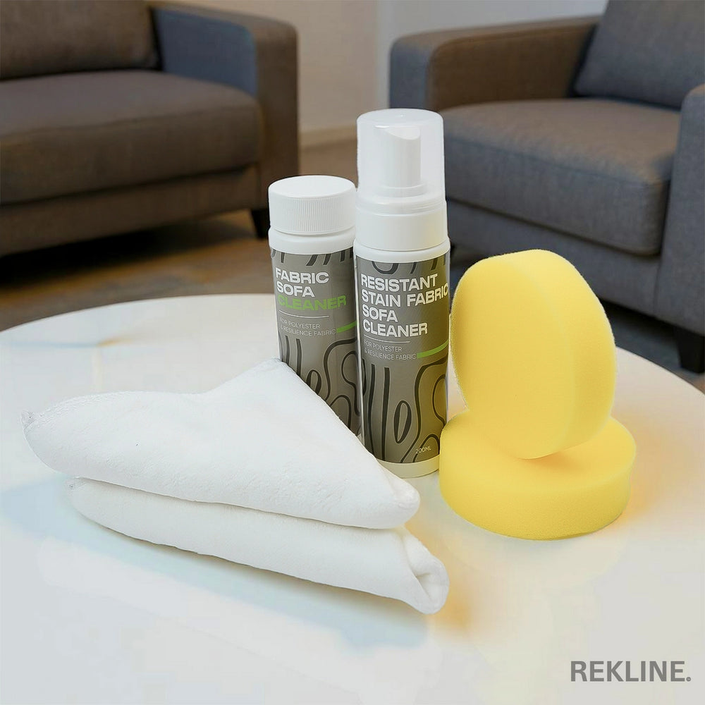 Fabric Sofa Cleaner Kit | Stain Remover, Sponge & Cloth for Couch Cleaning At Home | by REKLINE