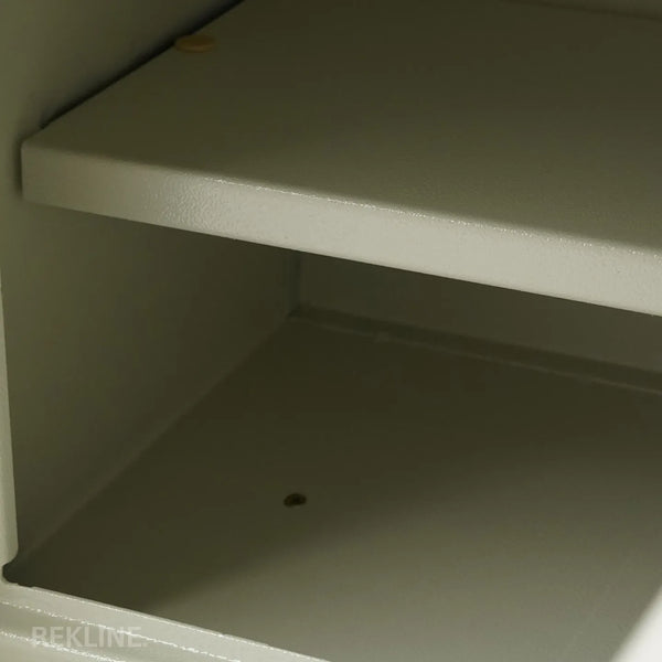 Small Off-White 2 Drawer Bedside Table With Lights LED & Hidden Safety Box | Square Table Glass Top & Built-in Wireless Charger | Bluetooth Modern Nightstand + USBc + Speakers  | California