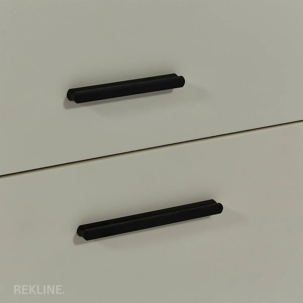 Small Off-White 2 Drawer Bedside Table With Lights LED & Hidden Safety Box | Square Table Glass Top & Built-in Wireless Charger | Bluetooth Modern Nightstand + USBc + Speakers  | California