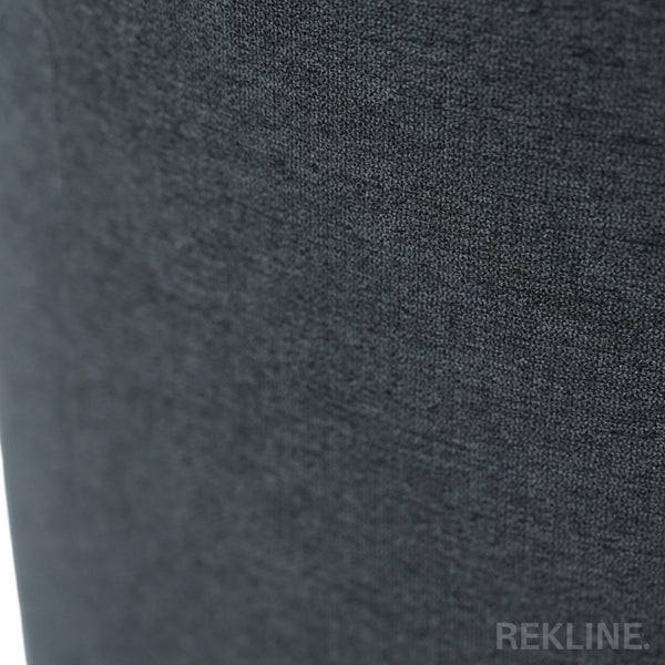 Small Round Grey Fabric Pouffe Footstool for Sofa | 38cm H x 35cm W | Vaneto Stool by REKLINE