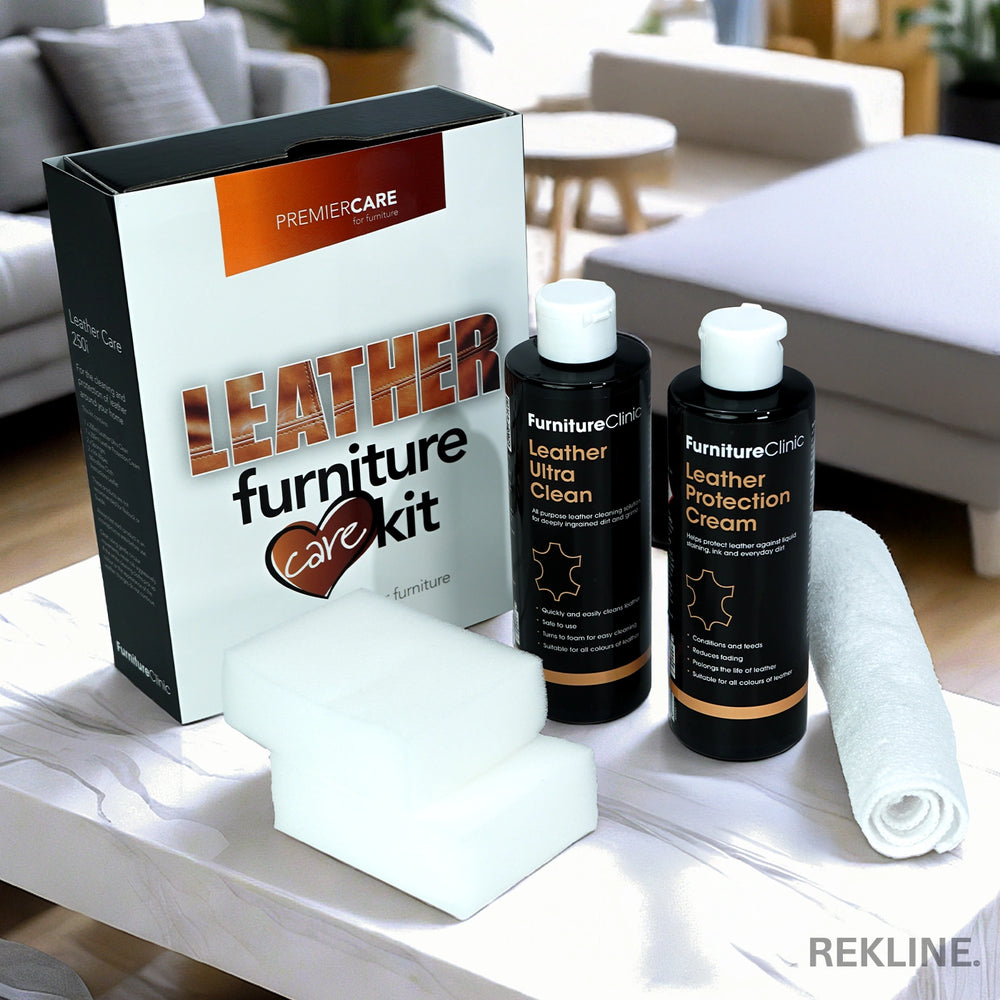 Leather Sofa Cleaner & Conditioner Kit | Sponge & Cloth Included for Couch Cleaning At Home | by REKLINE