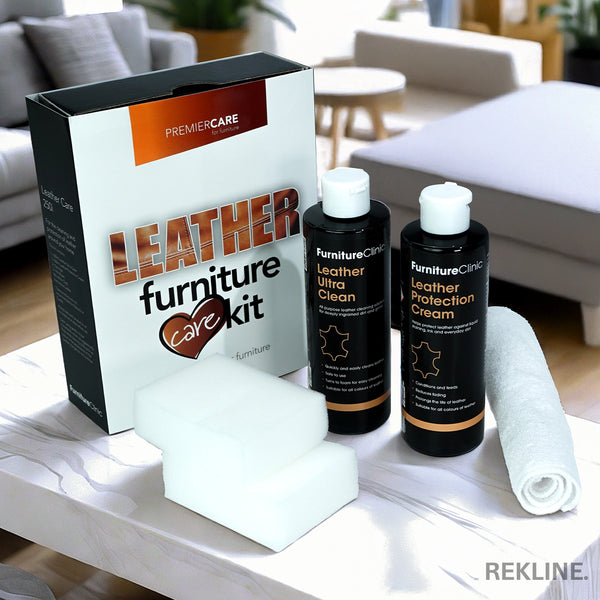 Leather Sofa Cleaner & Conditioner Kit | Sponge & Cloth Included for Couch Cleaning At Home | by REKLINE