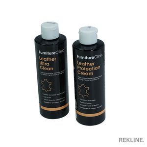 Leather Sofa Cleaner & Conditioner Kit | Sponge & Cloth Included for Couch Cleaning At Home | by REKLINE