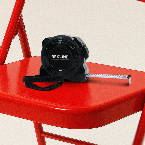 Tape Measure 5m / 16.5ft with Locking Mechanism | Auto Retract Measuring Tape | Belt Clip & Durable Heavy Duty Case | by REKLINE