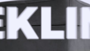 Large Grey Fabric Footstool | Storage Ottoman for Sofa | 49cm H x 66cm W x 56cm L - Square  | Florence by REKLINE