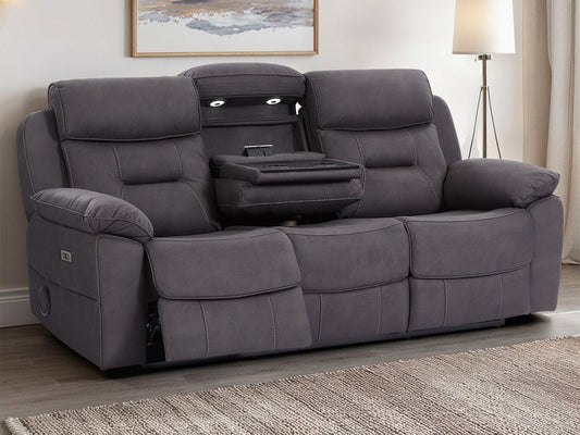 3 Seater Fabric Recliner Sofas