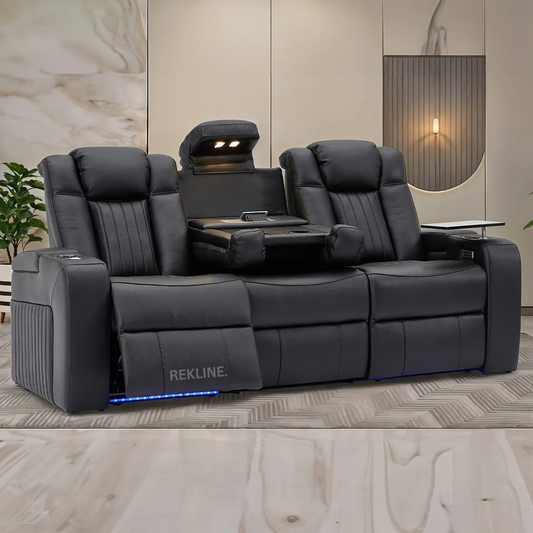 3 Seater Real Leather Sofas