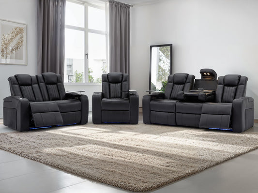 Leather Sofa Set