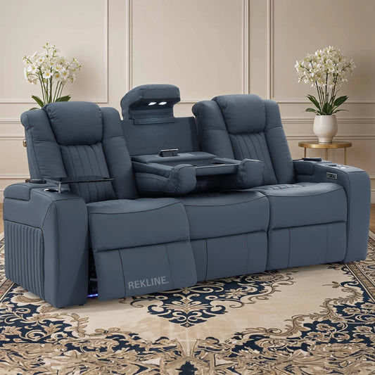 Blue Sofas With Recliner