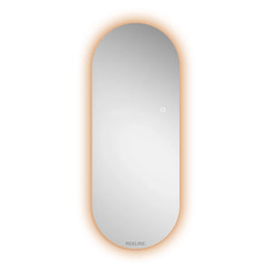 Frameless Full Length Mirror | Three-Colour Aluminium Alloy Lamp Trough & PC Shade | 70×180 cm | Washington Glow Mirror By REKLINE