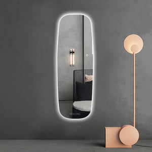 Full Length Mirror For Wall | Frameless Smart Mirror | 70 × 180cm Ambient Light Wall Mirror | Orlando Glow Mirror By REKLINE