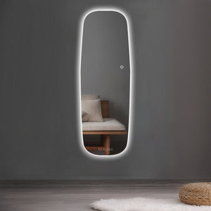 Full Length Mirror For Wall | Frameless Smart Mirror | 70 × 180cm Ambient Light Wall Mirror | Orlando Glow Mirror By REKLINE