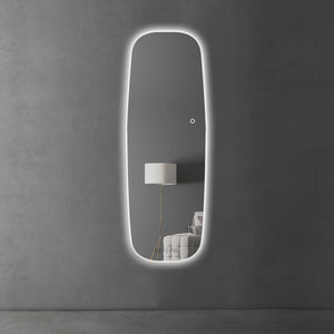 Full Length Mirror For Wall | Frameless Smart Mirror | 70 × 180cm Ambient Light Wall Mirror | Orlando Glow Mirror By REKLINE