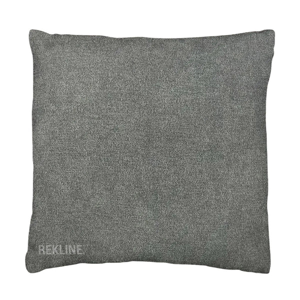 Grey Twilled Fabric Cushions (set of 2) | Small 45cm x 45cm Square Design for Sofa Decor | by REKLINE
