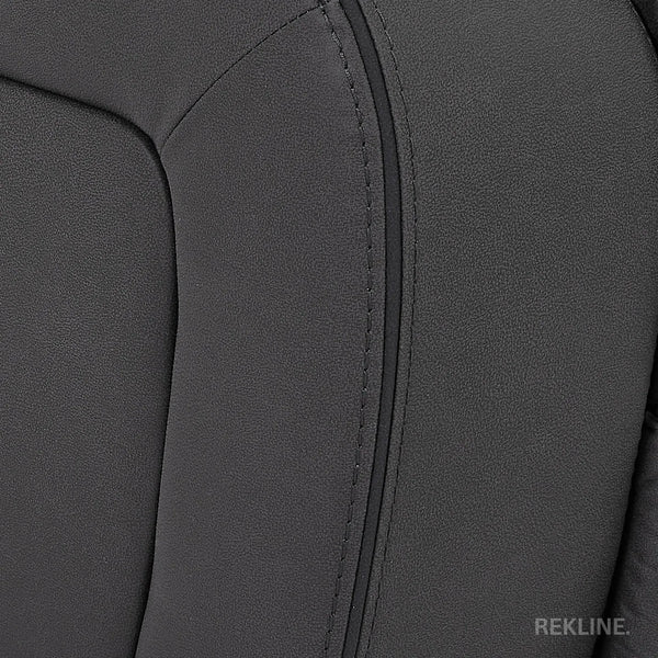Electric Recliner Armchair in Grey Fabric | Movie & Home Cinema Chair with 8-Point Massage & Power Headrest | High-Back + Padded Lumbar | Sicily by REKLINE