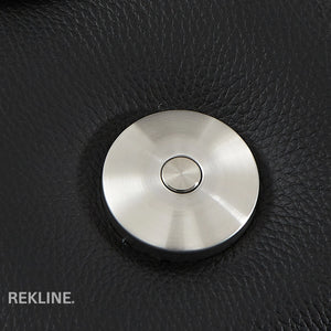 Home Cinema Chair in Black Real Leather | Luxury for Gaming & Movie Theatre Seating | Electric Recliner with Power Headrest & Automatic Lumbar Support | Assisi by REKLINE