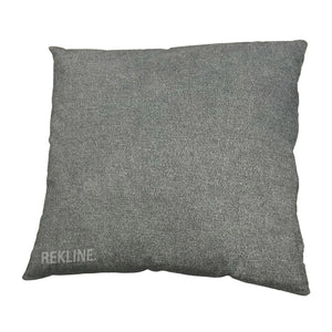 Grey Twilled Fabric Cushions (set of 2) | Small 45cm x 45cm Square Design for Sofa Decor | by REKLINE