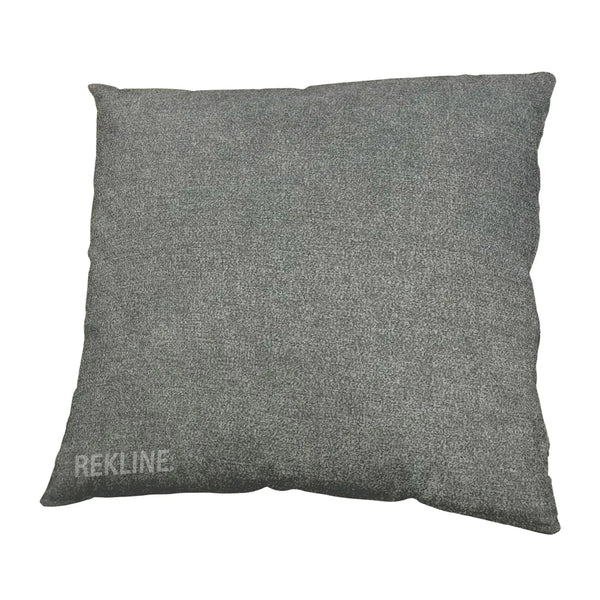 Grey Twilled Fabric Cushions (set of 2) | Small 45cm x 45cm Square Design for Sofa Decor | by REKLINE