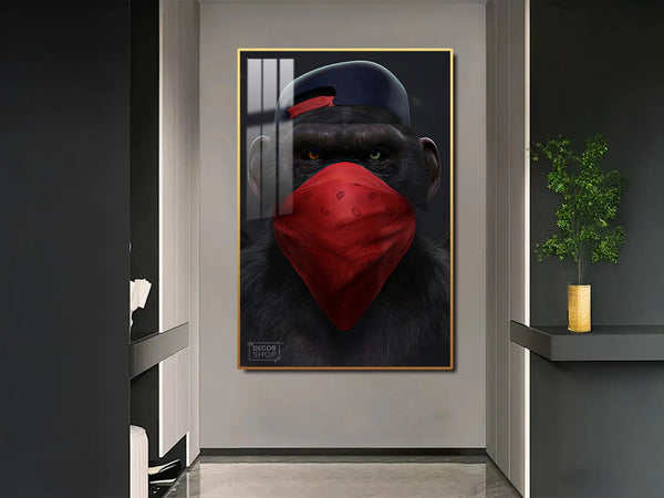 Add Playful Energy to Your Space with Monkey Wall Art